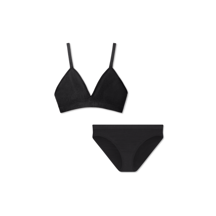 Women's Seamless Triangle Bralette + Bikini Pack - Daily Comfort