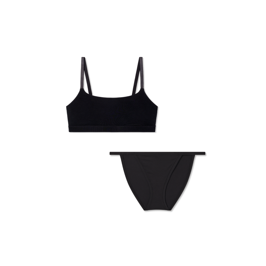 Women’s Super Soft Scoop Bralette + String Bikini Pack - Daily Pick