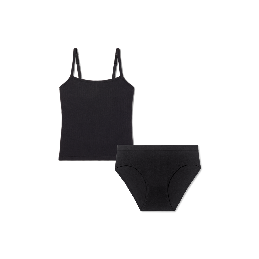 Women's Built-In Bra Seamless Cami + Brief Pack - Simple Style