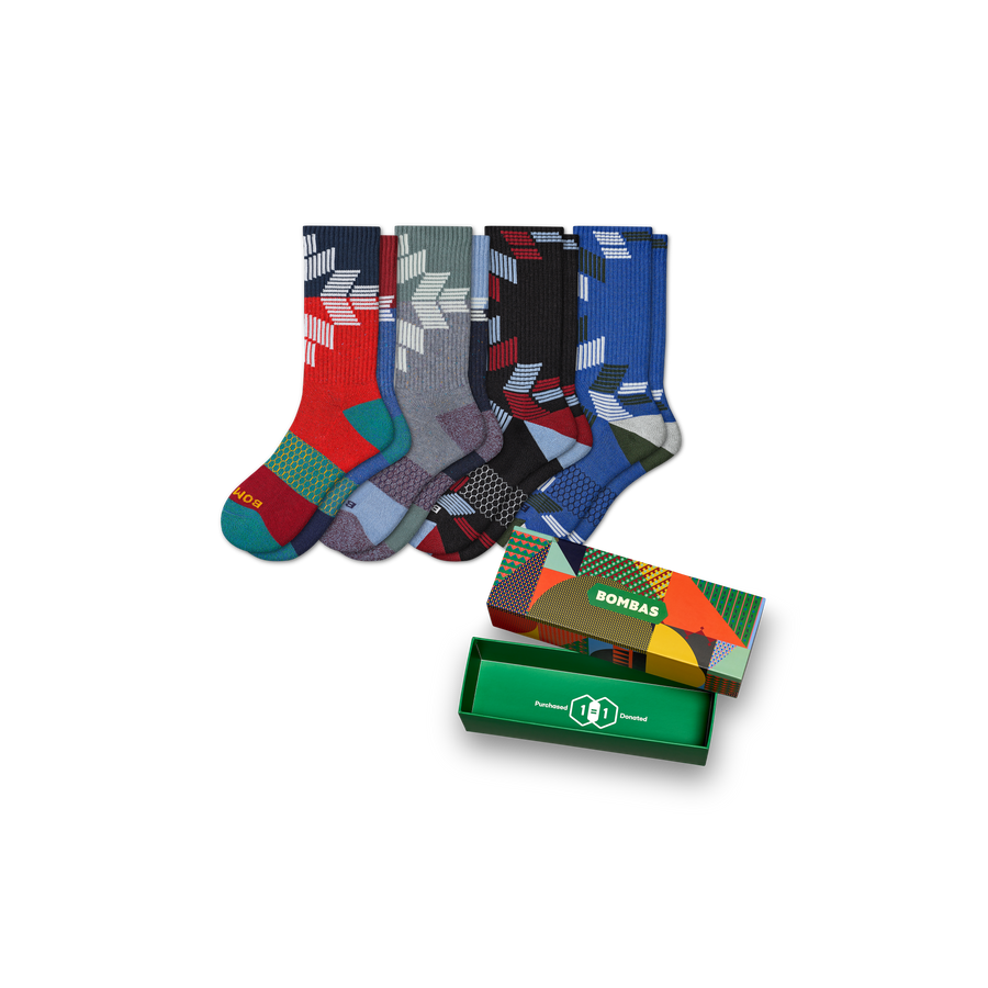 Men's Calf Sock 4-Pack Gift Box - Soft Step