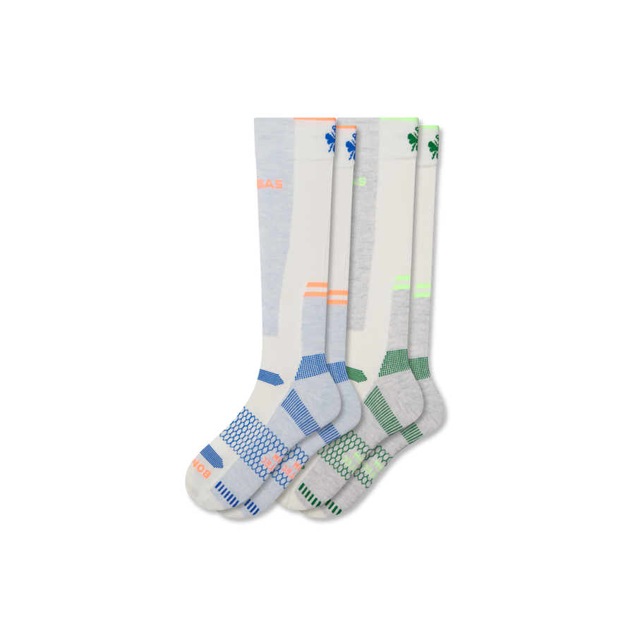 Men's Mid-Cushion Merino Wool Blend Ski & Sock 2-Pack - All Day Fit