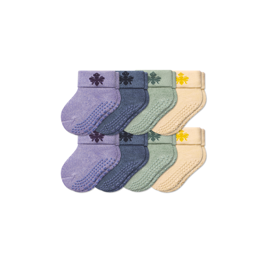 Baby Gripper Sock 8-Pack (6-12 Months) - Essential Ready