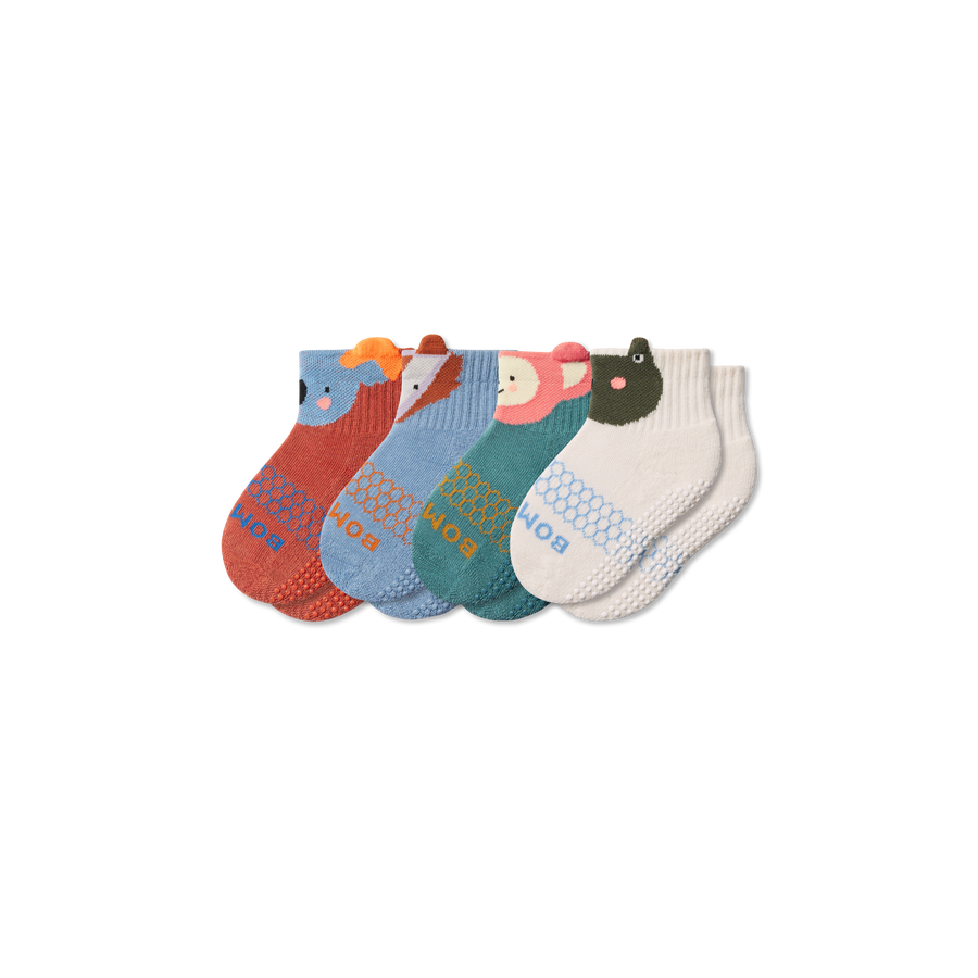 Toddler Forest Friends Calf Sock 4-Pack - Daily Cushion
