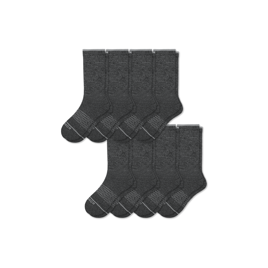Women's Merino Wool Blend Calf Sock 8-Pack - Light Cushion