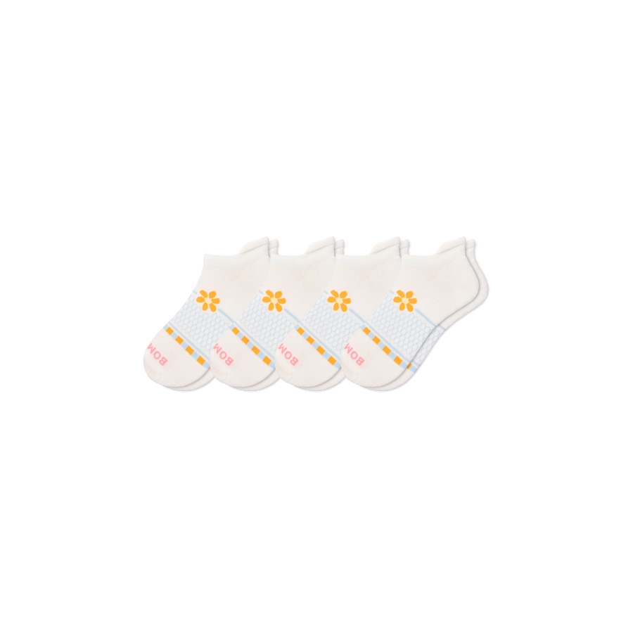 Women's Beach Day Ankle Sock 4-Pack - Clean Finish