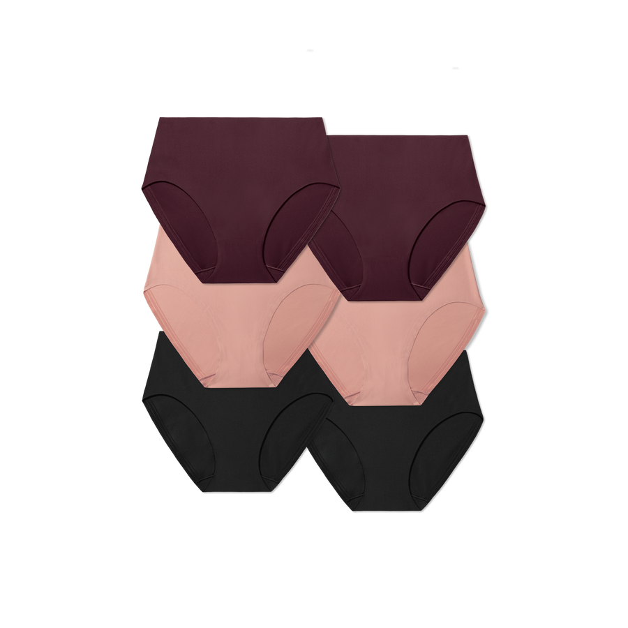 Women's No Show High Rise Brief 6-Pack - Daily Pick