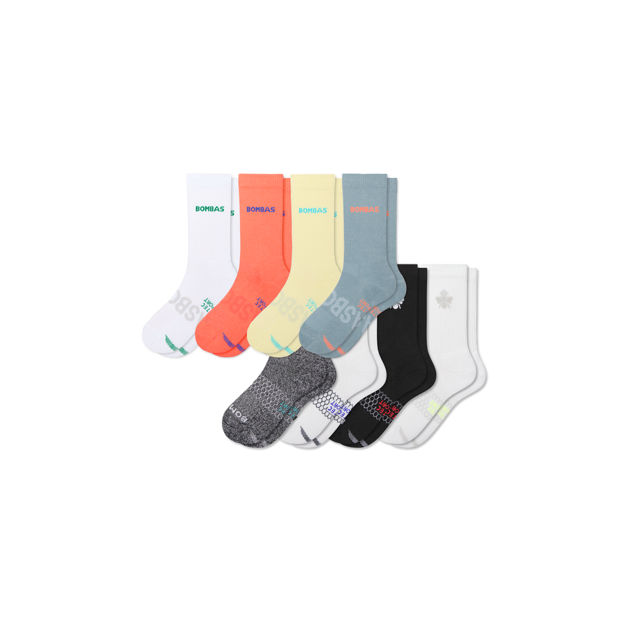 Youth All Sport Calf Sock 8-Pack - Simple Style