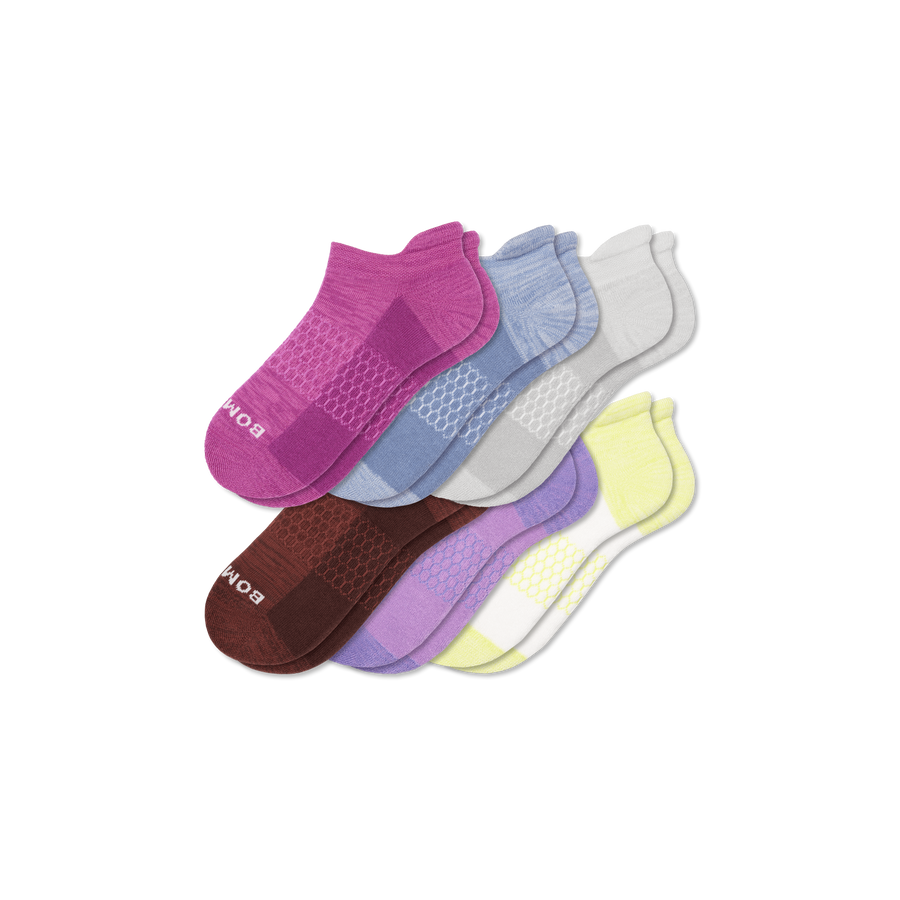 Women’s Two Tone Ankle Sock 6-Pack - All Day Fit
