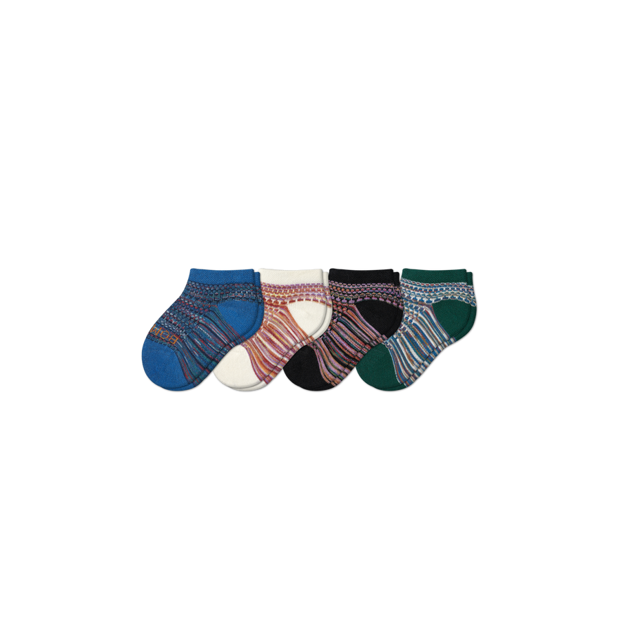 Toddler Mosaic Ankle Sock 4-Pack - Classic Ready