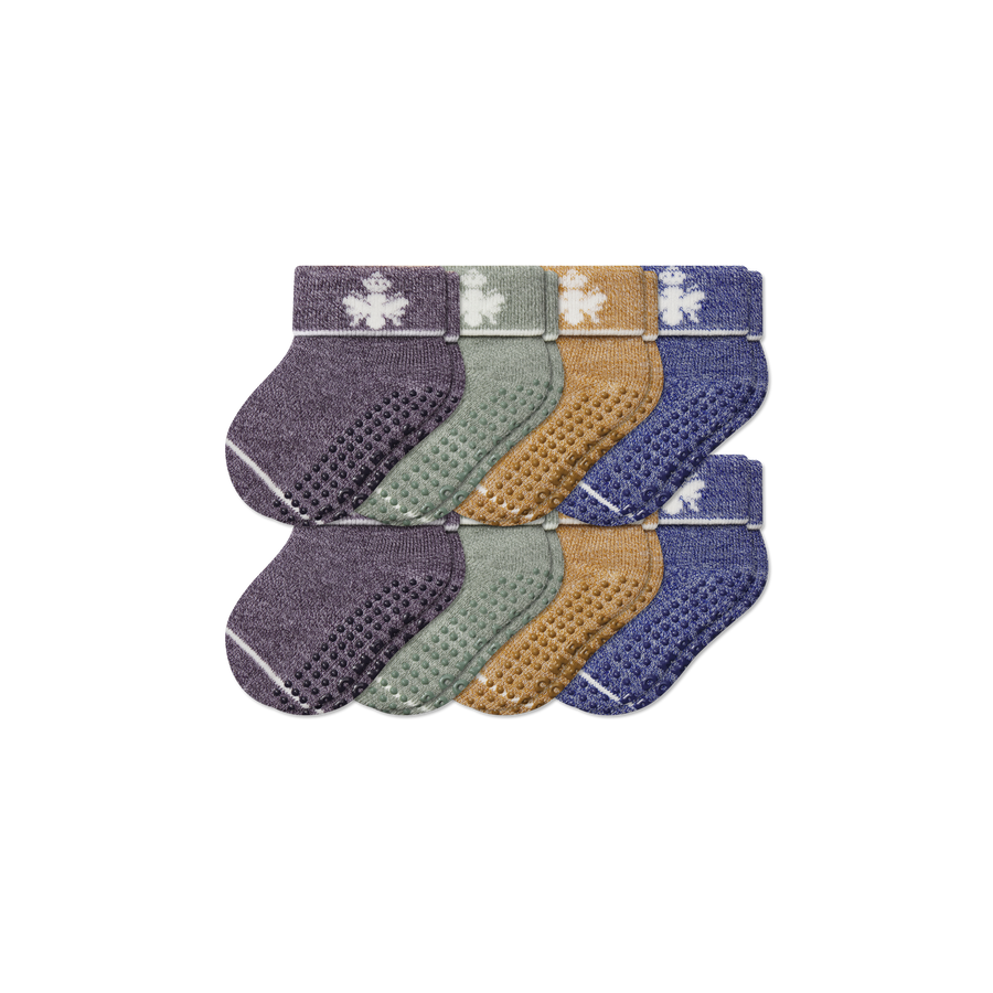 Baby Merino Wool Blend Gripper Calf Sock 8-Pack (6-12 Months) - Ready Pair
