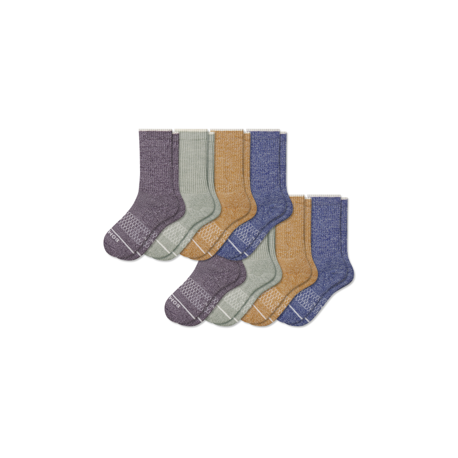 Youth Merino Wool Blend Calf Sock 8-Pack - Fresh Step