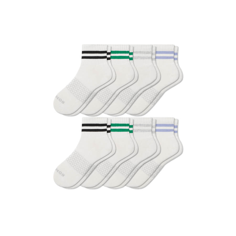 Men's Vintage Stripes Quarter Sock 8-Pack - Classic Ready