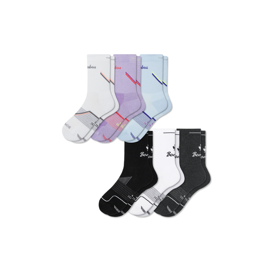 Women's Run Half Calf Sock 6-Pack - Classic Ready