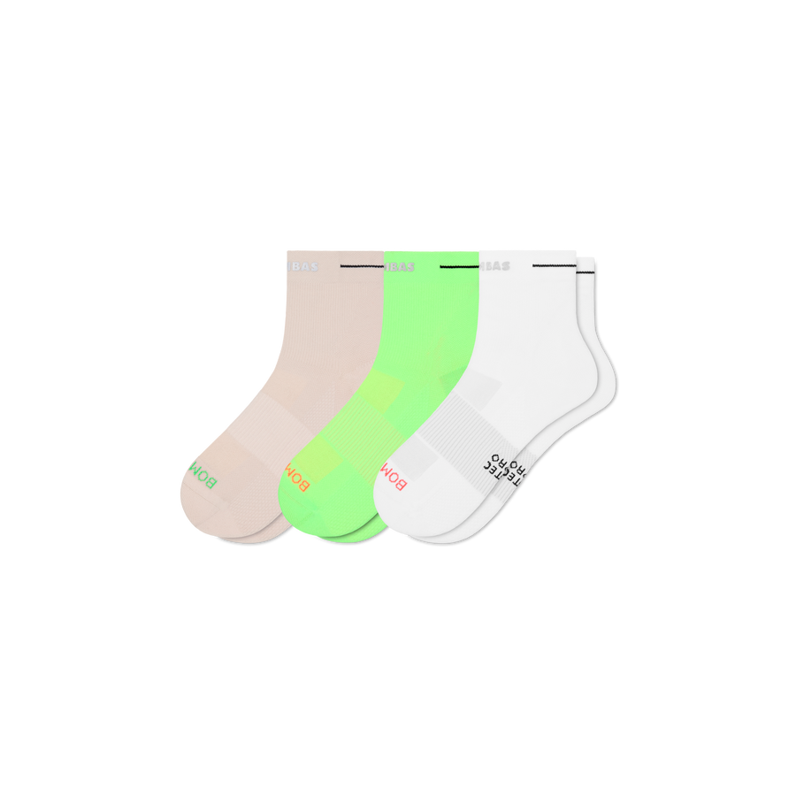 Women's RunPro Quarter Sock 3-Pack - Clean Finish