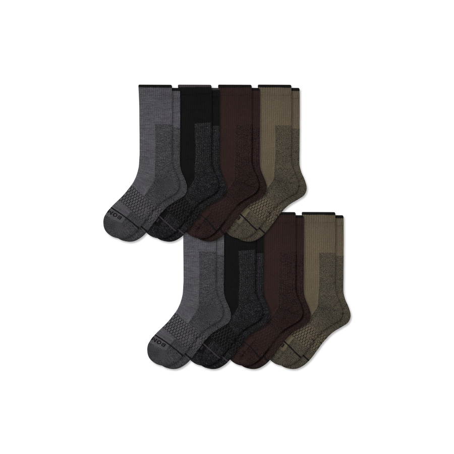 Women's Ultra Strong Merino Blend Calf Sock 8-Pack - Light Cushion