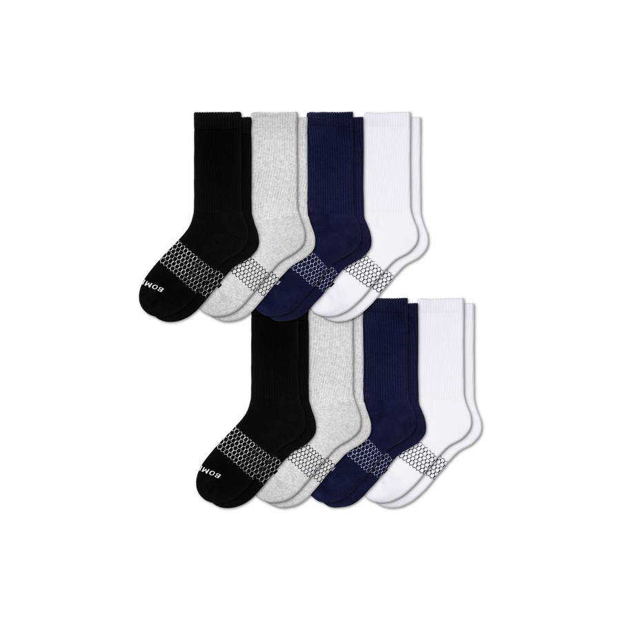 Women's Solids Calf Sock 8-Pack - Modern Touch