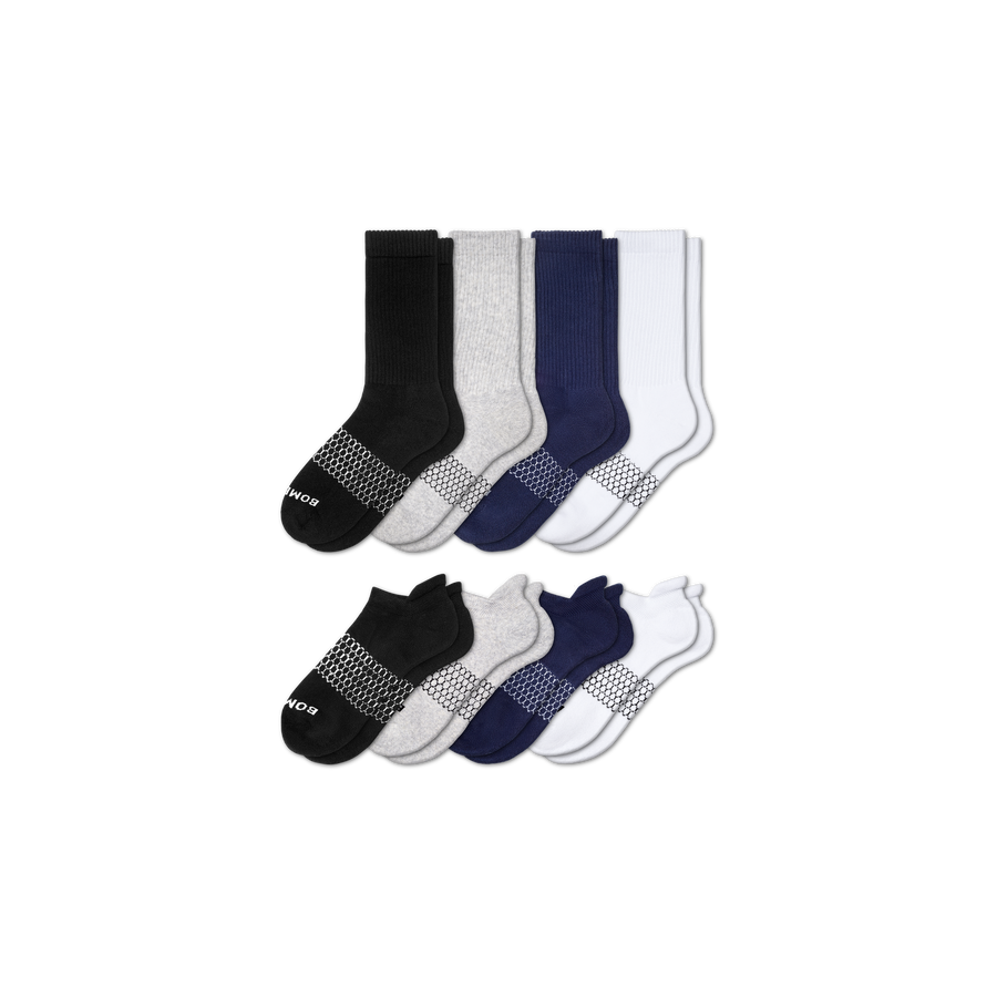 Men's Calf & Ankle Sock 8-Pack - Light Cushion