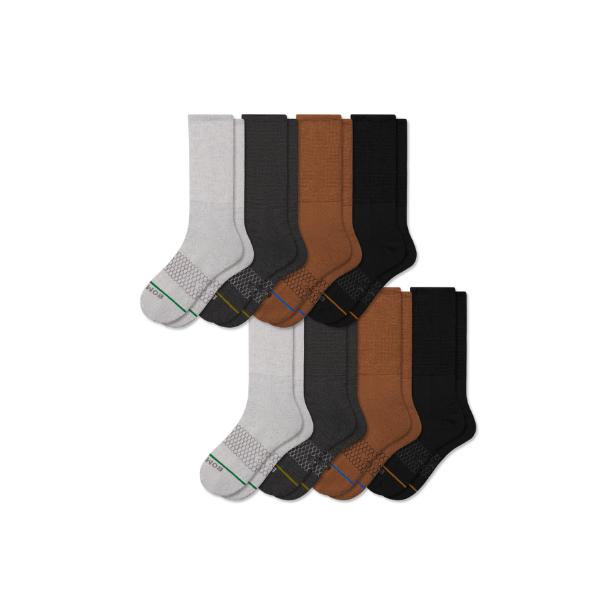 Women's Merino Blend Ultra-Stretch Calf Sock 8-Pack - Everyday Pair