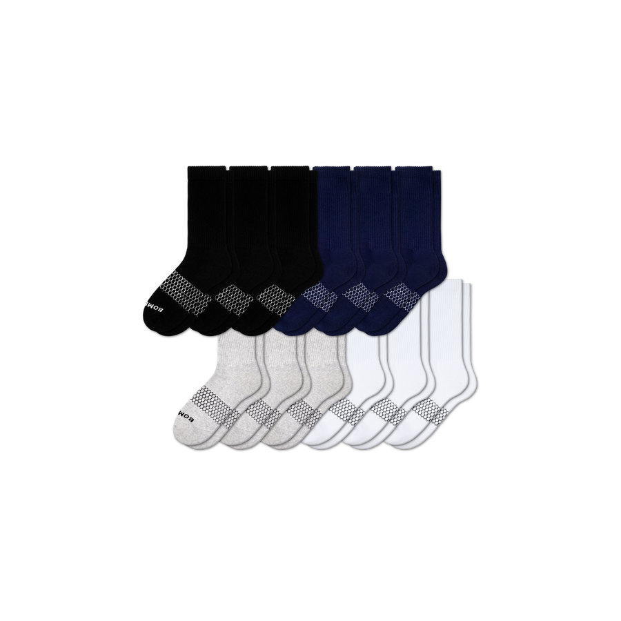 Men's Solids Calf Sock 12-Pack - Essential Ready