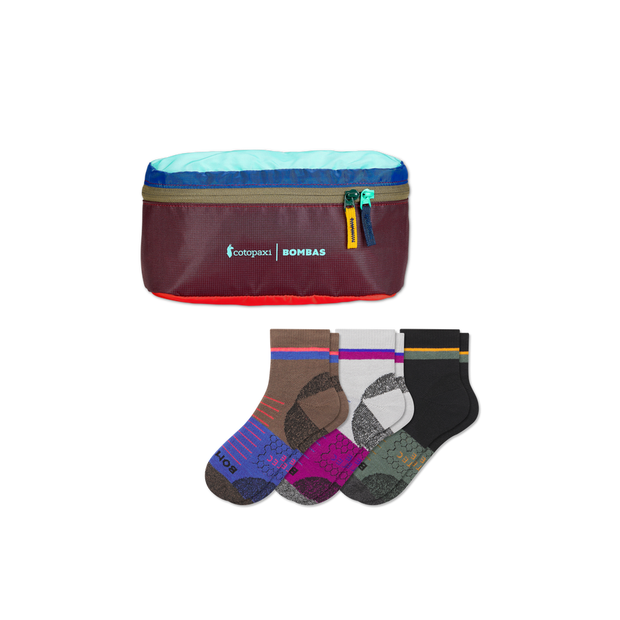 Men's Hiking Quarter Sock 3-Pack & Cotopaxi Fanny Pack - Fresh Step