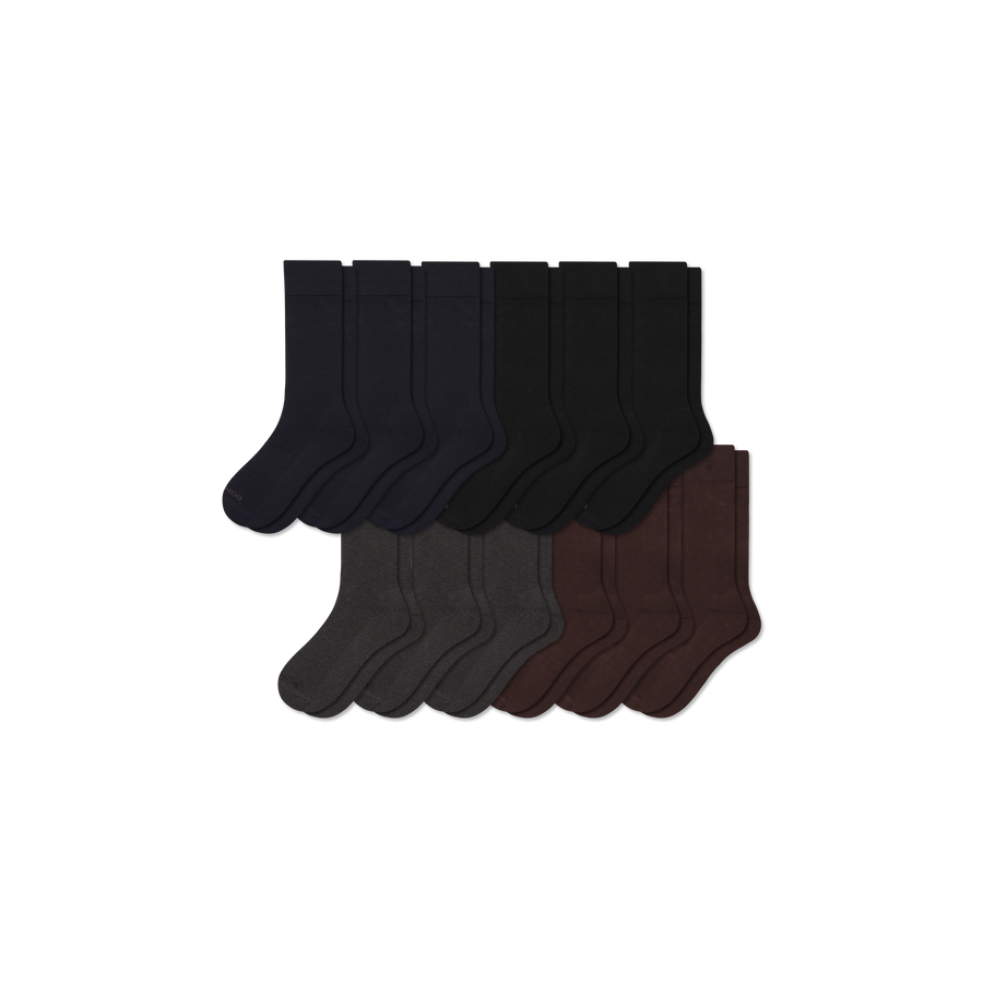 Men's Dress Calf Sock 12-Pack - Fresh Step