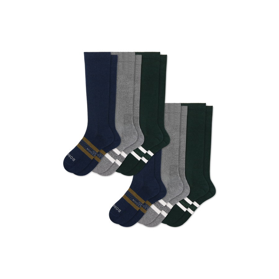 Men's Knee High Sock 6-Pack (15-20mmHg) - Classic Ready