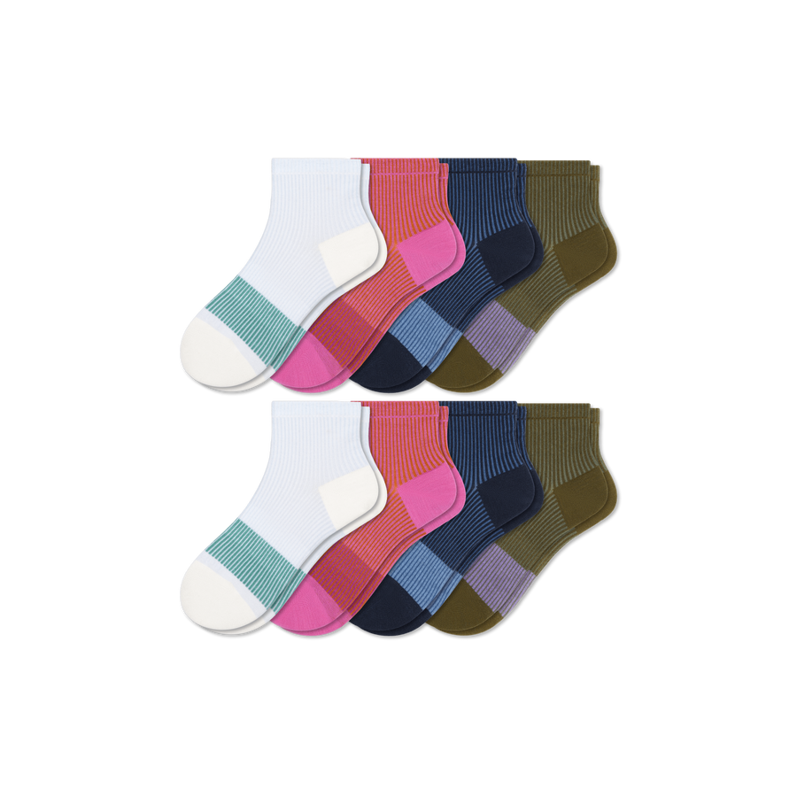 Youth Quarter Sock 8-Pack - Fresh Step