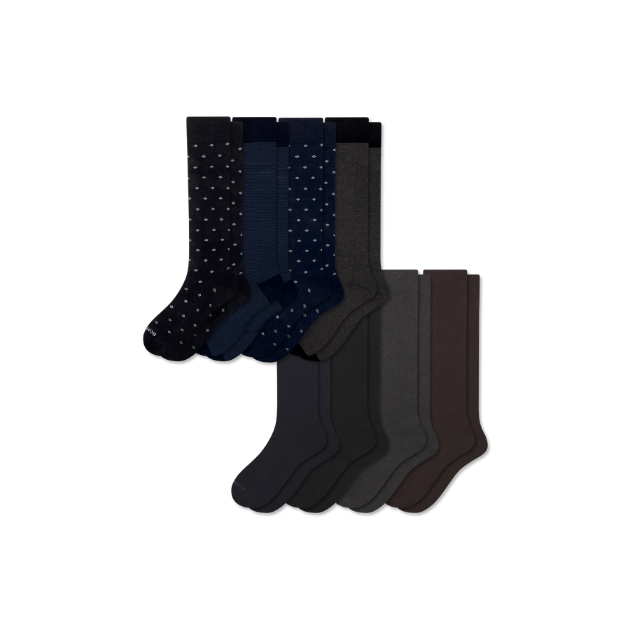 Men's Dress Over the Calf Sock 8-Pack - Everyday Pair