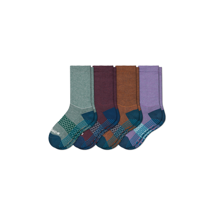 Youth Gripper Calf Sock 4-Pack - Simple Style
