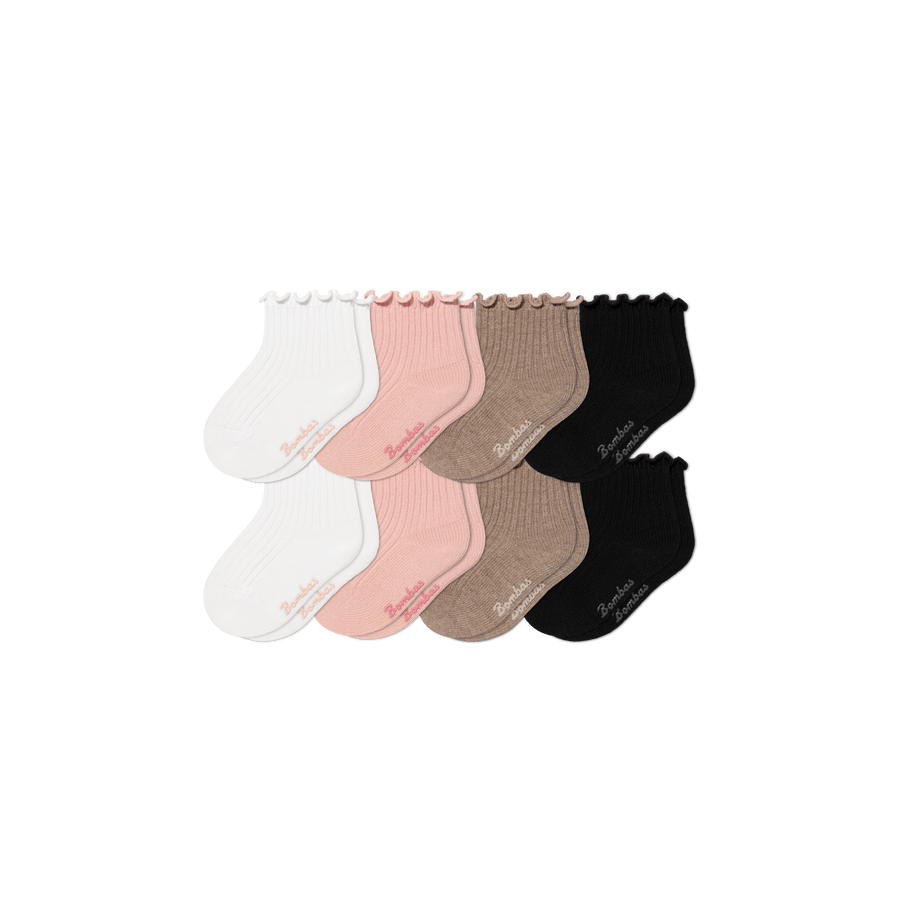 Baby Ruffle Rib Calf Sock 8-Pack (0-6 Months) - Modern Touch