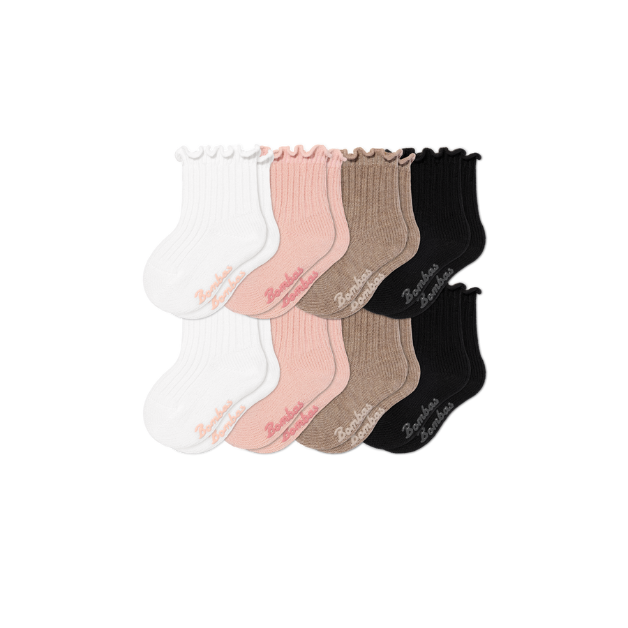 Baby Ruffle Rib Calf Sock 8-Pack (6-12 Months) - Modern Touch