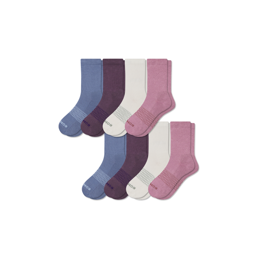 Women's Solids Half Calf Sock 8-Pack - Everyday Pair