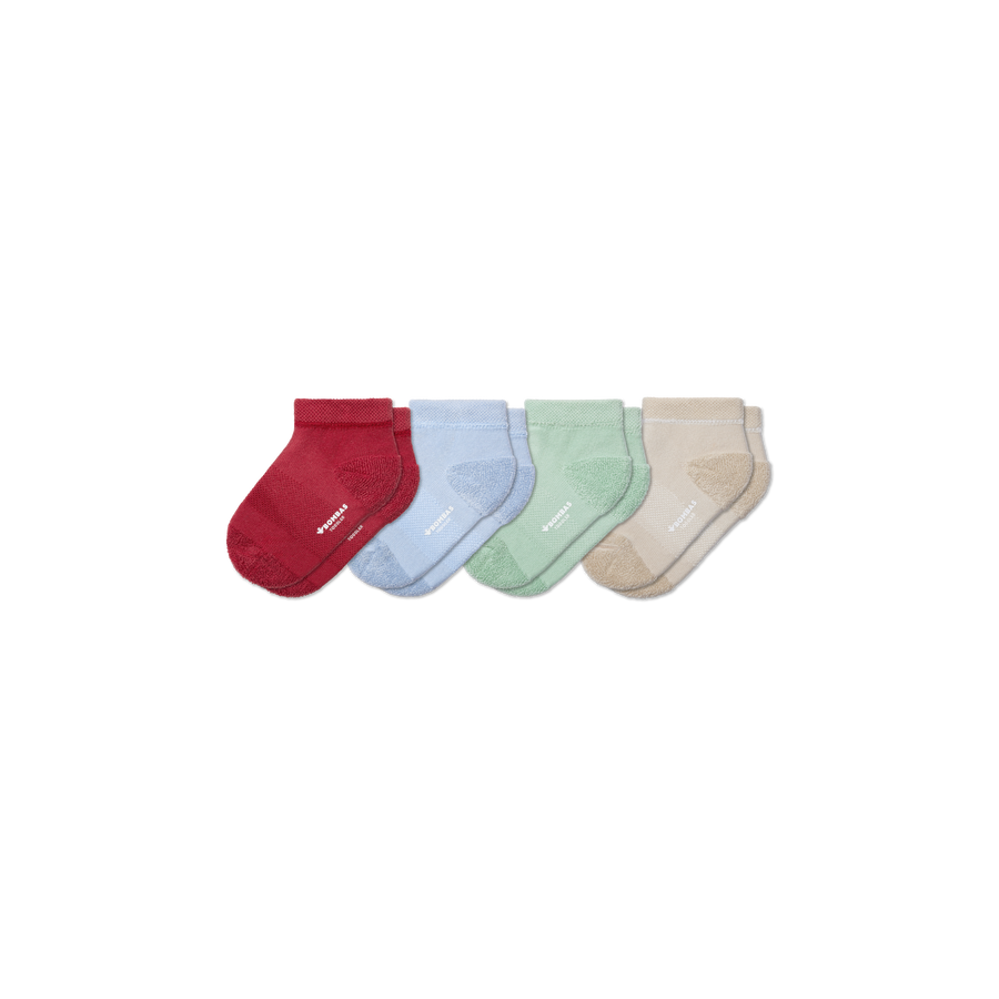 Toddler Terry Ankle Sock 4-Pack - Everyday Pair