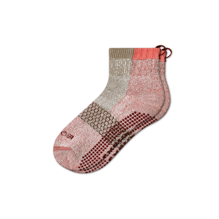 Men's Merino Wool Blend Gripper House Socks - Clean Finish