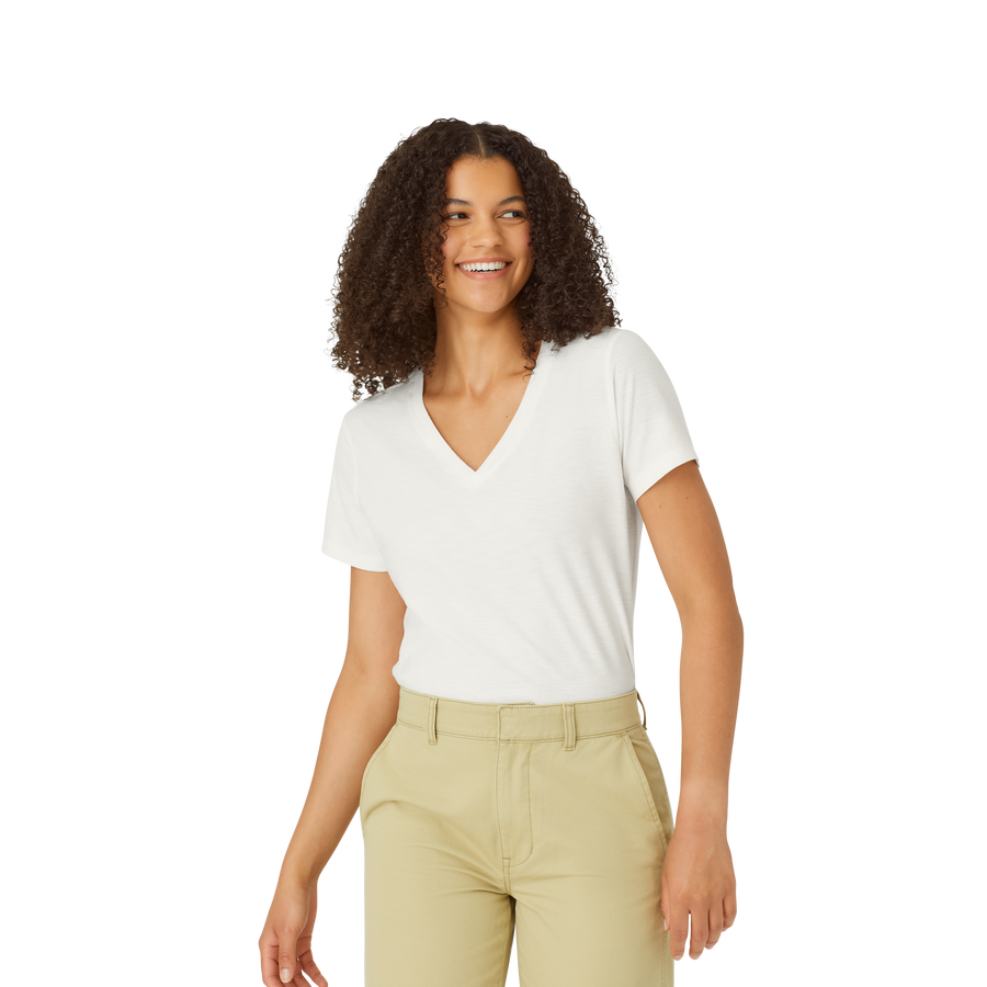 Women's Air Slub V-Neck T-Shirt - Easy Choice