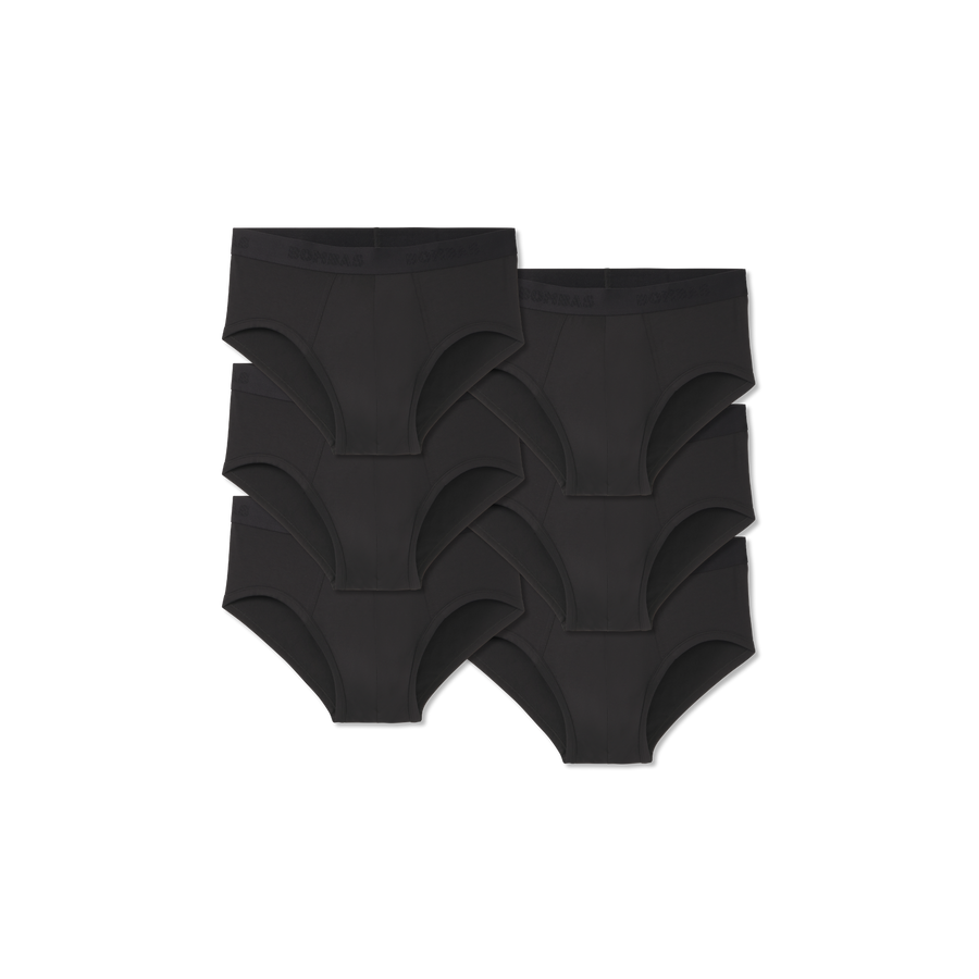 Men's Cotton Modal Blend Flyless Brief 6-Pack - Smooth Fit