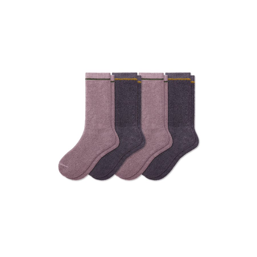 Women's Plush Terry Calf Sock 4-Pack - Daily Pick