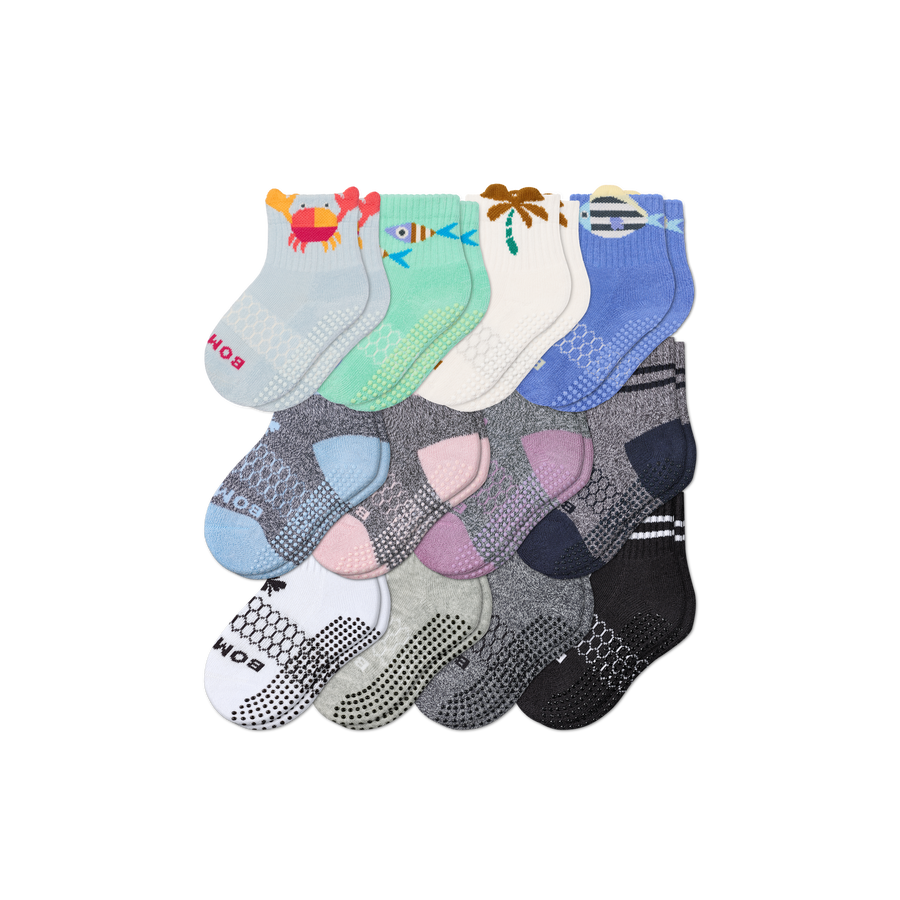 Toddler Gripper Calf Sock 12-Pack - Everyday Pair