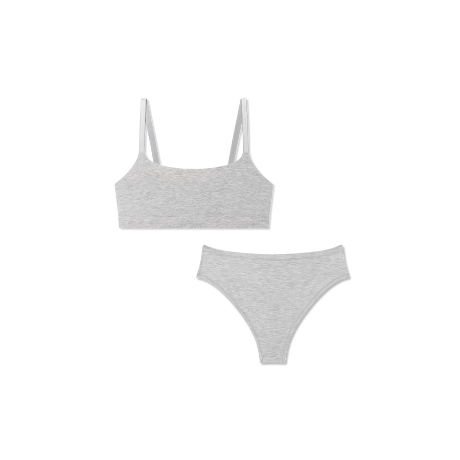 Women’s Super Soft Scoop Bralette + Thong Pack - Clean Finish