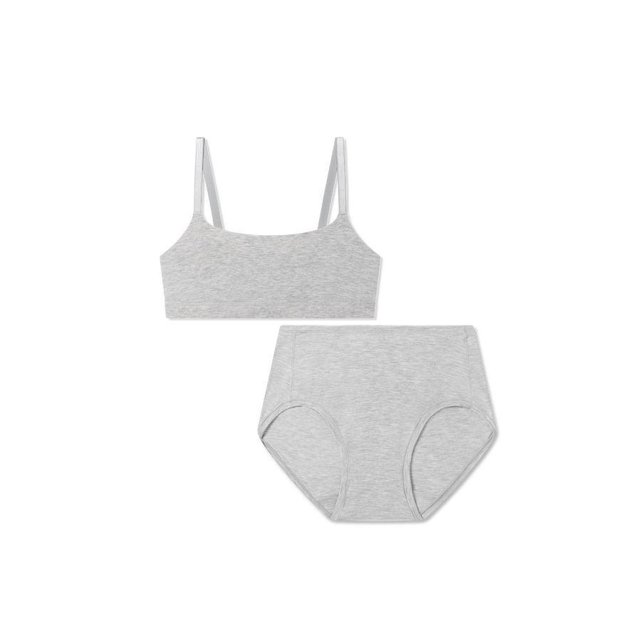 Women’s Super Soft Scoop Bralette + High Rise Brief Pack - Fresh Comfort