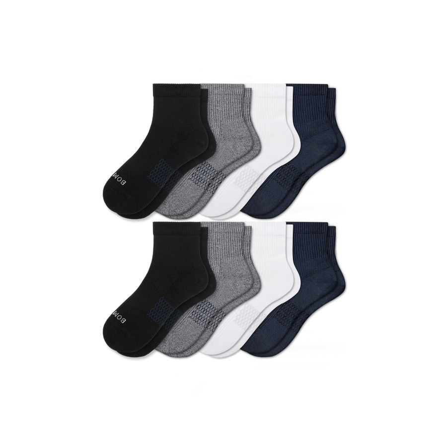 Men's Modern Rib Quarter Sock 8-Pack - Travel Pair