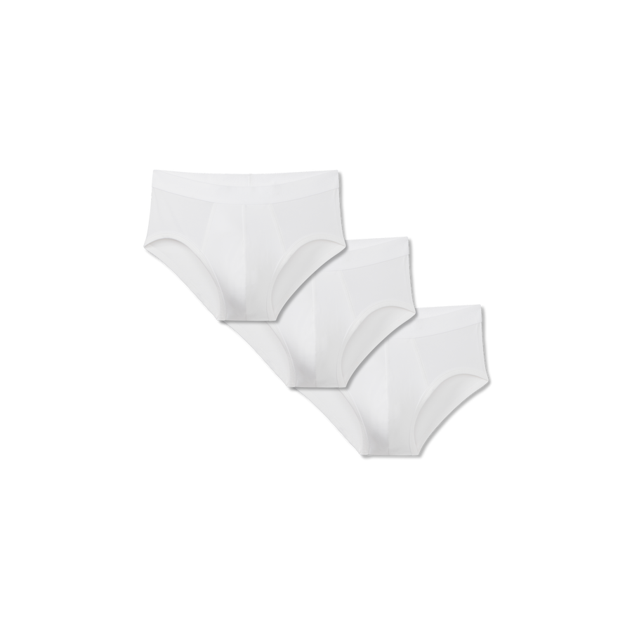 Men's Cotton Modal Blend Flyless Brief 3-Pack - Clean Finish