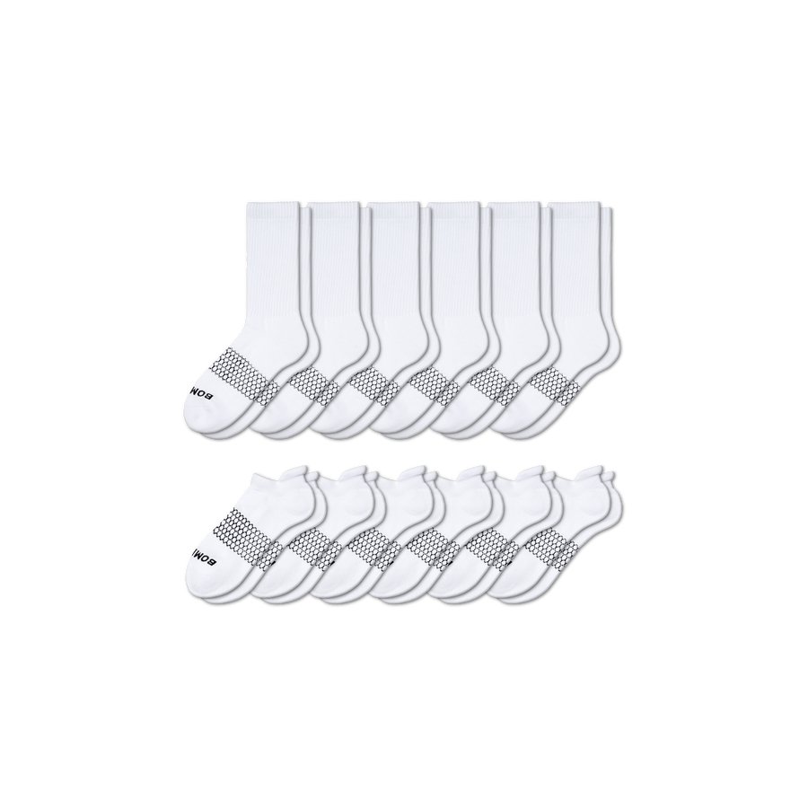Women's Calf & Ankle Sock 12-Pack - All Day Fit