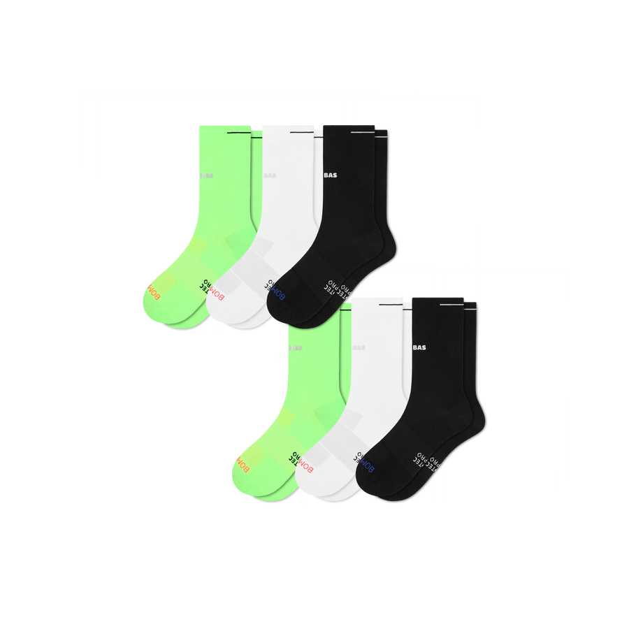 Men's RunPro Half Calf Sock 6-Pack - Travel Pair